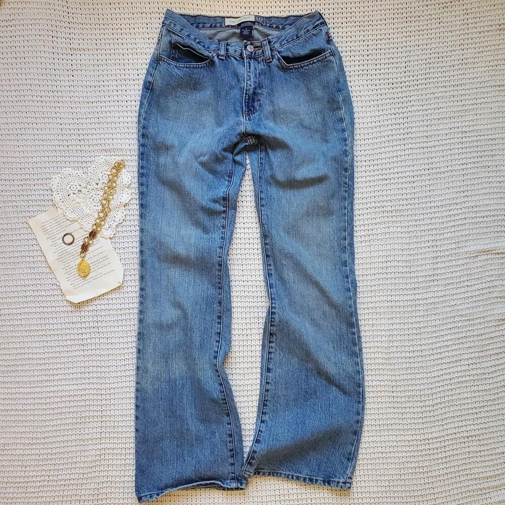 Y2k gap low rise flare denim jeans